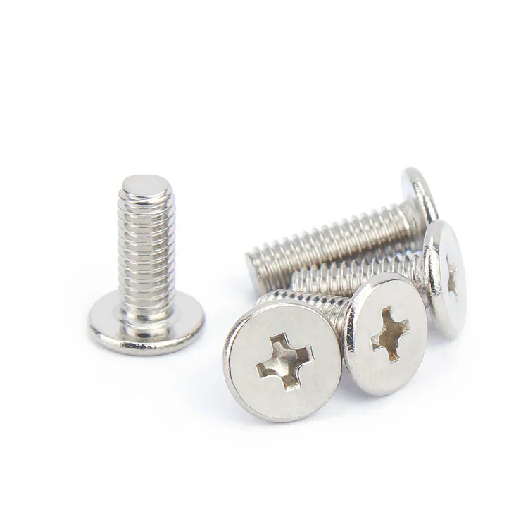 Stainless steel Phillips thin large CM low big flat head truss wafer head laptop machine screws M2 M2.5 M3 M4 M5 M6