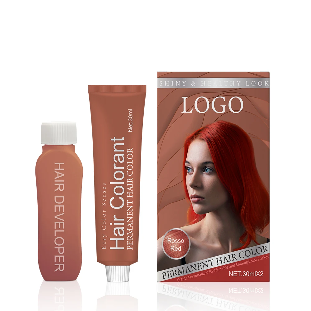OEM 79 Colors 100ml Hot Sale Easy Coloring Permanent Professional Hair Color Cream With Chart