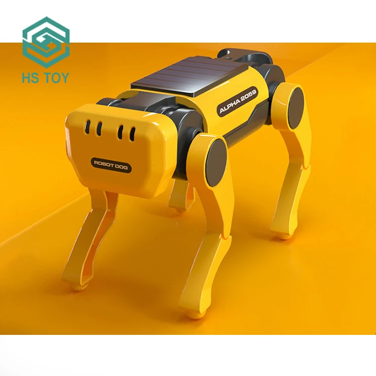 HS DIY ходячий робот игрушка электрическая Механическая Собака сборка энергетических планет солнечная система игрушки для детей на