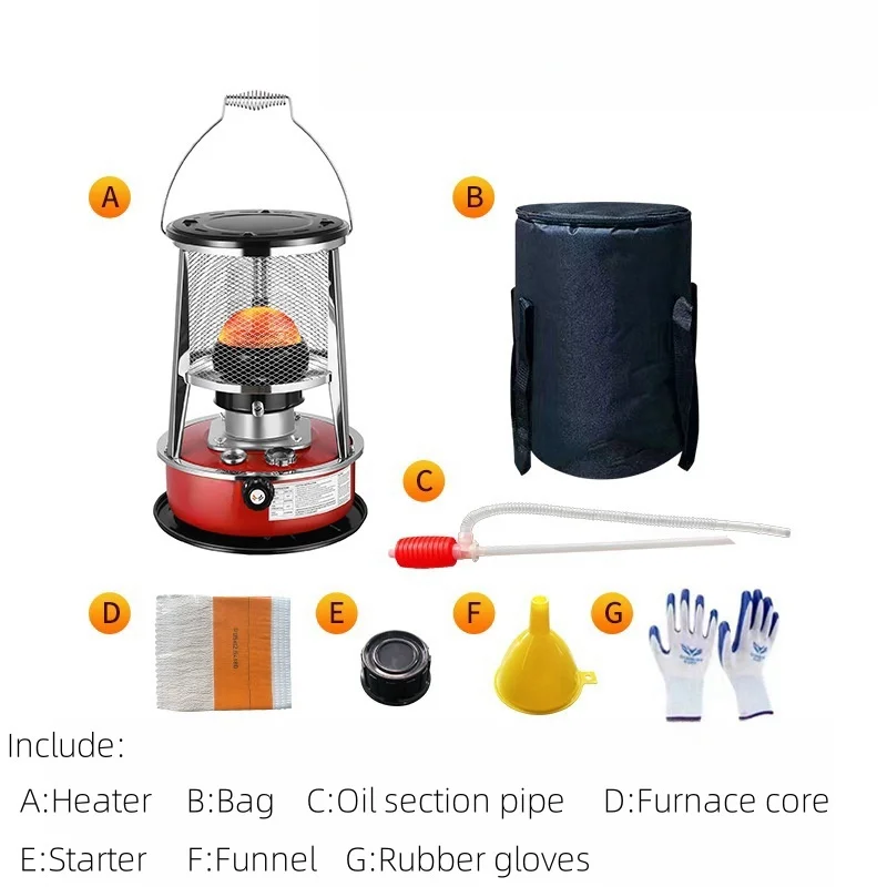 4.6L Outdoor And Indoor Kerosene Heater Portable Durable Kerosene Stove Kerosene Camping Stove For Cooking And Heating