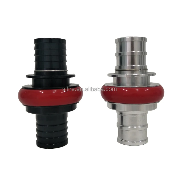 
13bar 65mm High Quality Canvas Fire Hose EPDM Lining With Machino Couplings 