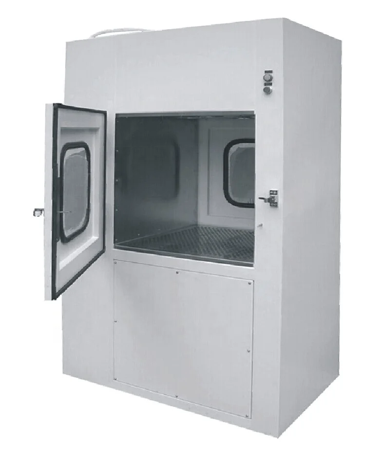 AMBER produce air shower pass box for clean room active pass box interlocking cleanroom sus304 pass box