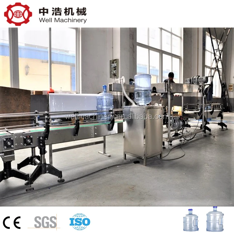 
New Teach 1200BPH 20 Liter bottled water filling machine 5 gallon water filling line Turnkey Project 
