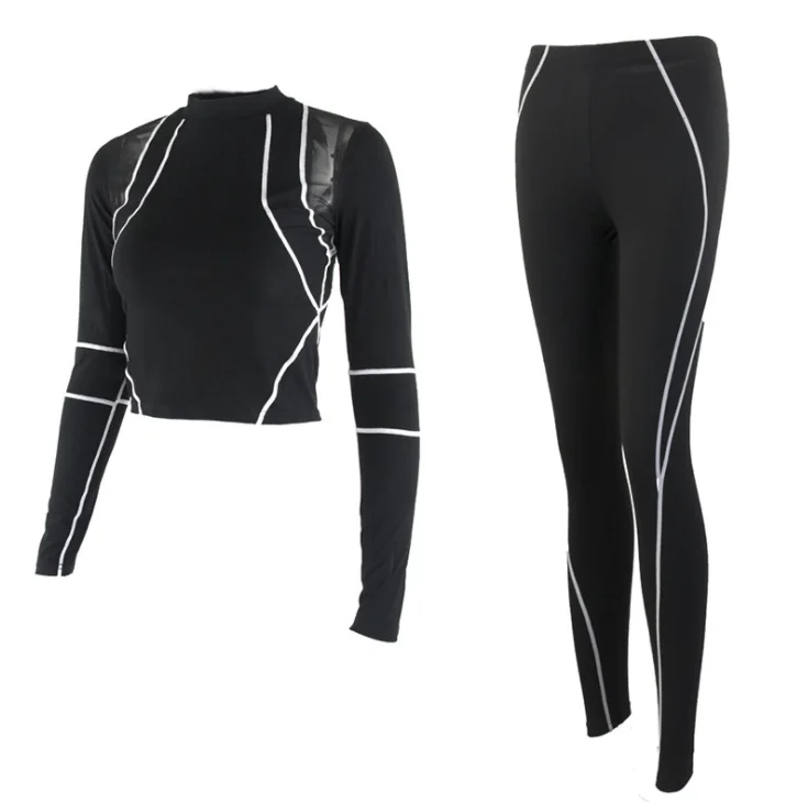 Custom Women Athletic yoga set with jacket, Wholesale high quality yoga set manufacture custom