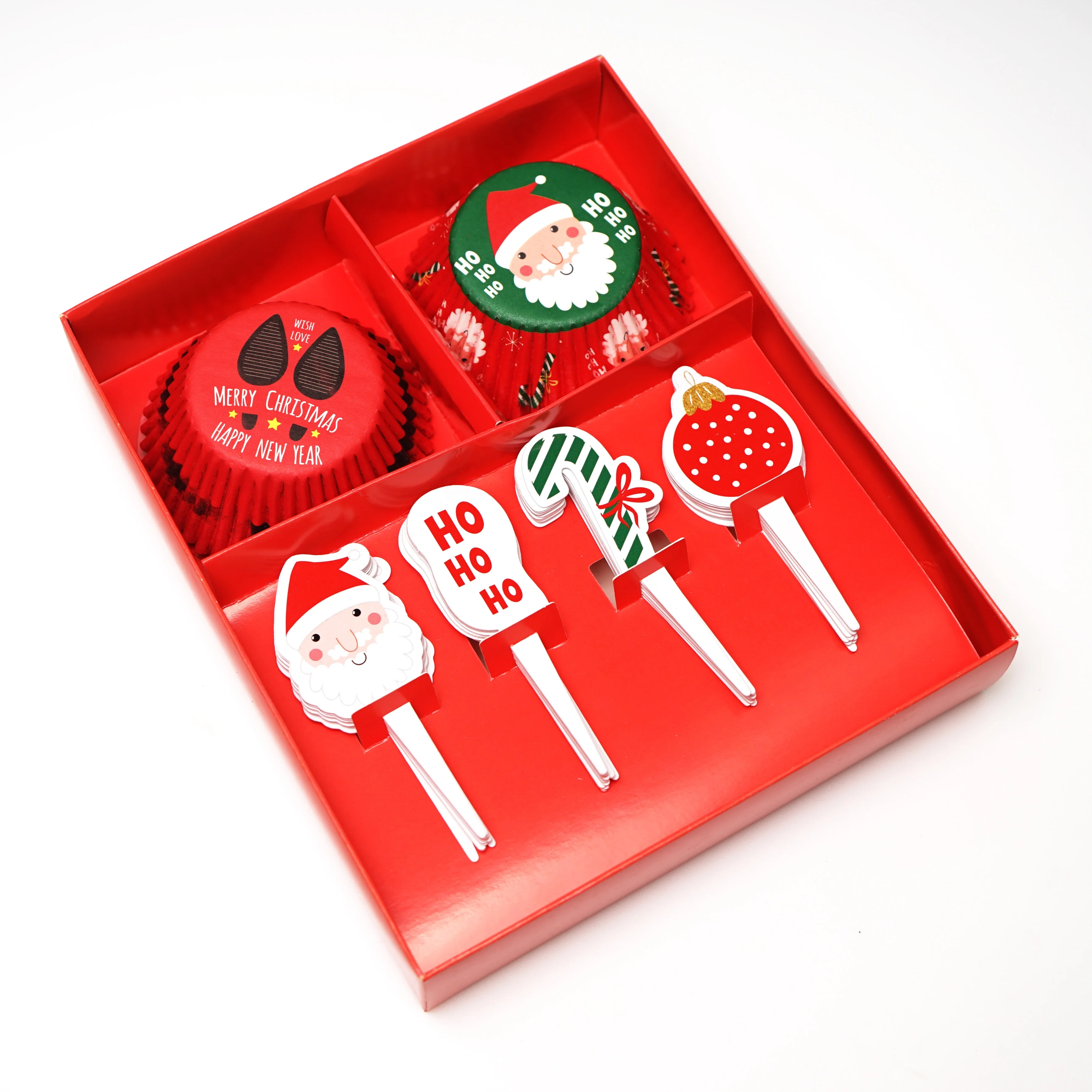 Christmas Baking Set Customized Printing Spatula Disposable Paper Cup Cupcake Mould