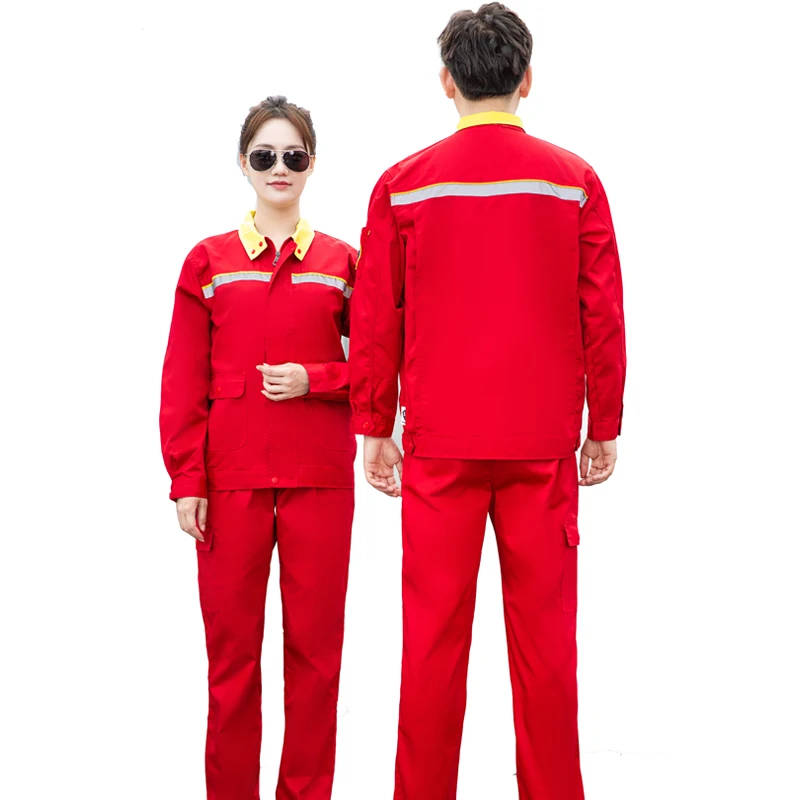 Professional Workwear Custom Anti-static Work Suit Gas Station Work Clothes Miner Work Uniforms