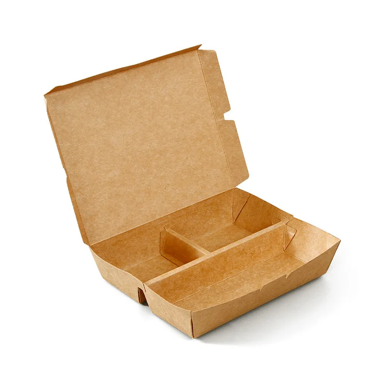 Disposable food grade cardboard hamburger box custom printing packaging paper burger box