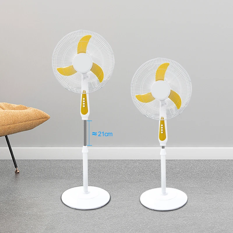 Household Outdoor Height Adjustable 16Inch 12V DC Electric Fan Floor Standing Fan With Solar Energy System
