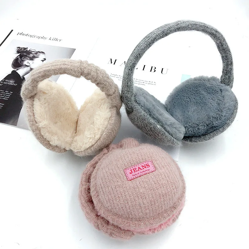 Winter hamburger earmuffs protection ear warmer foldable warm headband ear muffs cover