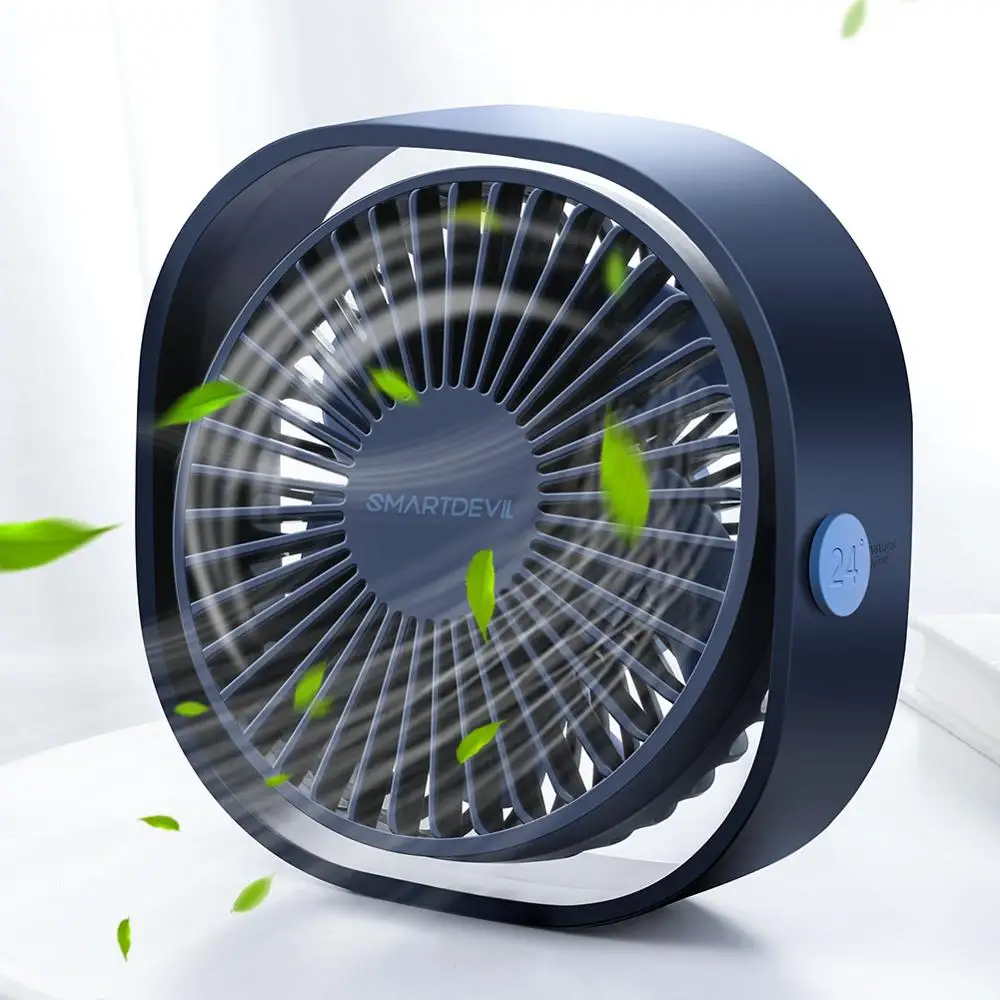 
Portable Cooling USB Desktop Fan 3 Speed Personal with 360 Rotation Adjustable Angle for Office Household Traveling 