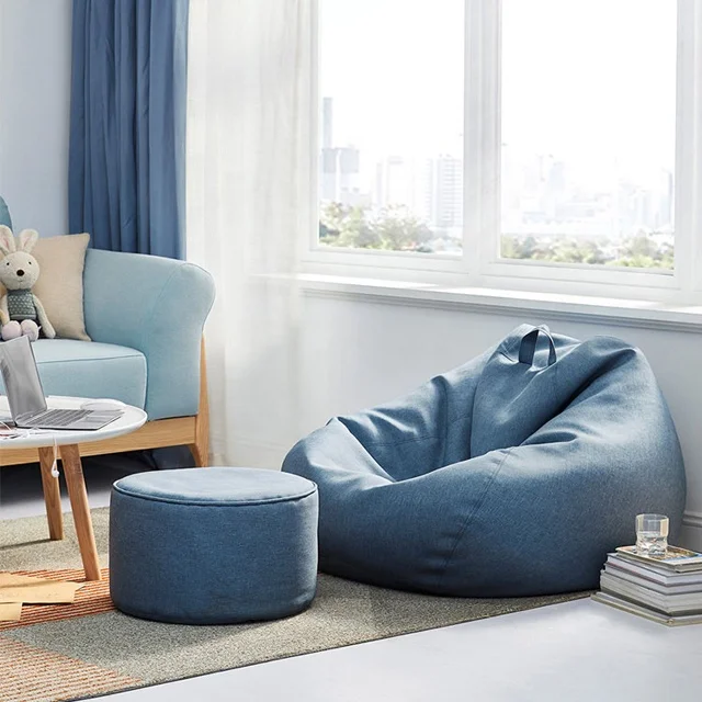 Прямая поставка с завода, оптовая продажа, Мягкий тканевый мешок уникальной формы для гостиной, уличный гигантский мешок