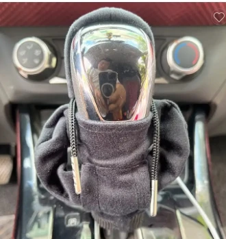 Fashion Hoodies Car Gear Shift Knob Cover Manual Handle Gear Shift Decor Hoodie Covers Automatic Car Interior Accessories