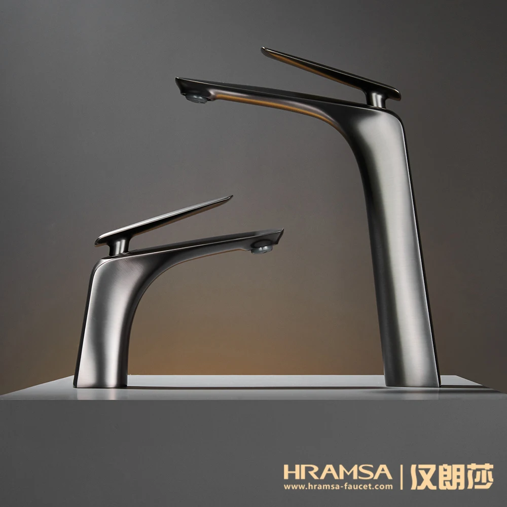 China suppliers Hramsa MY102-BNGB New Gun black color basin faucet, bathroom faucet