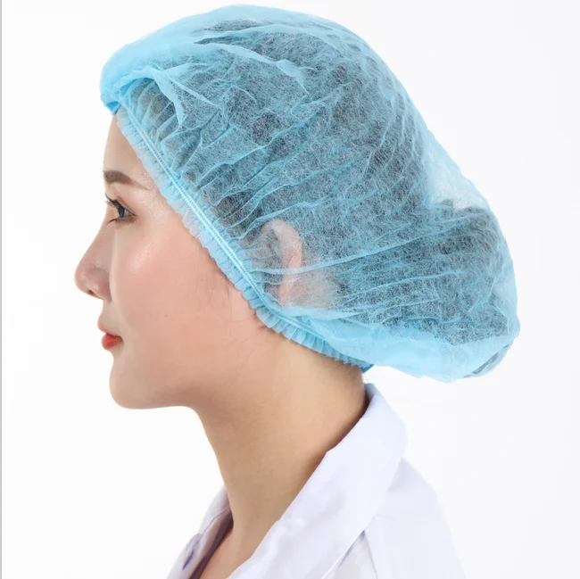 Top quality hospital use 21' disposable medical non-woven nurse cap