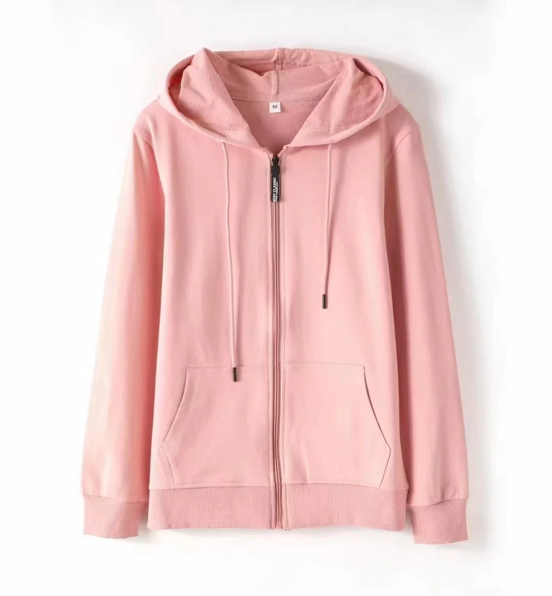 Customizable Unisex Church 90% Cotton Hooded Zip Hoodie Jacket