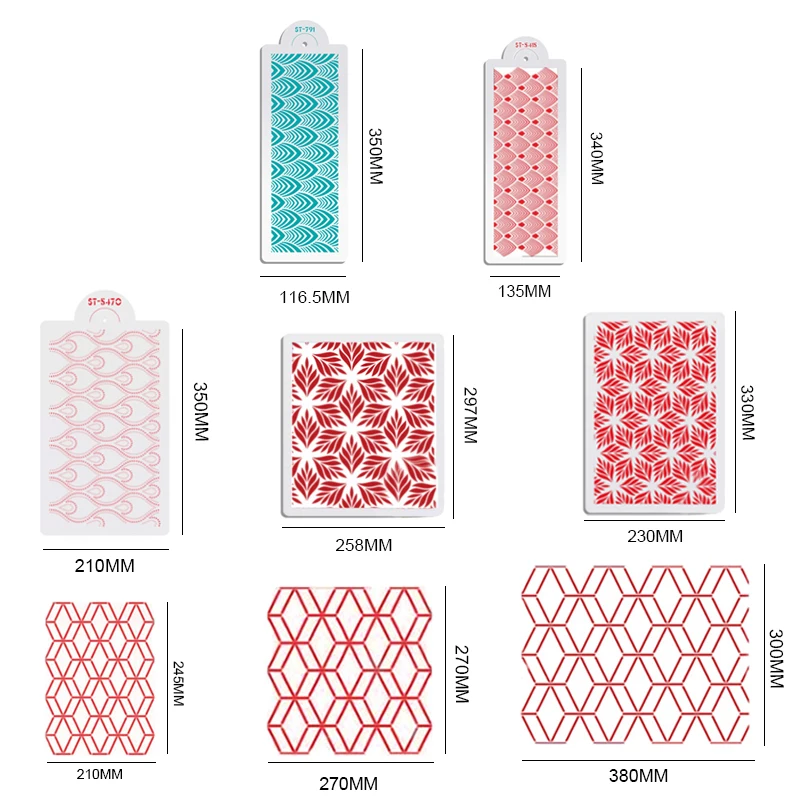 Wheat Spike Pattern Baking Templates Cake Stencil for DIY Craft Baking Cookie Cake Stencil Lace Boder Decorating Tool Bakeware