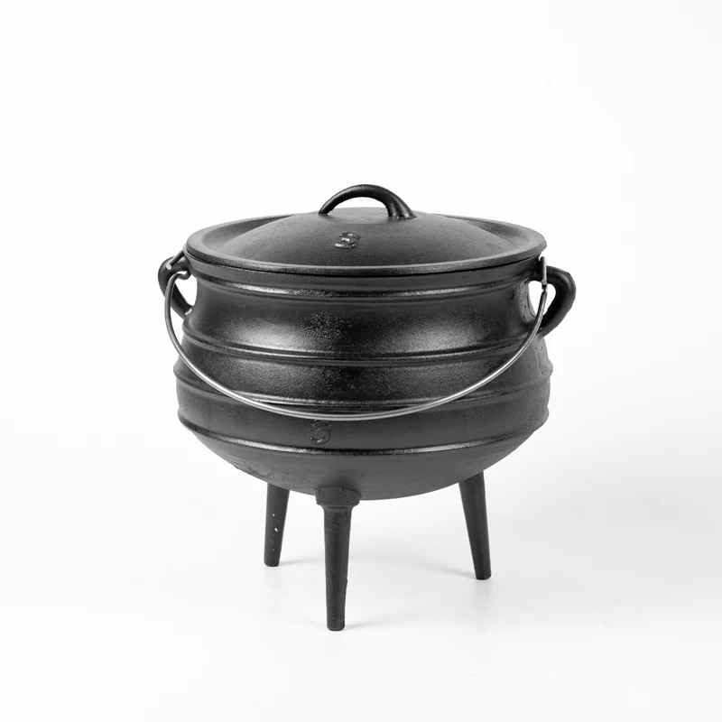 Cast iron Metal Large Cooking Pot Cast Iron Cauldron Three Legged Pot