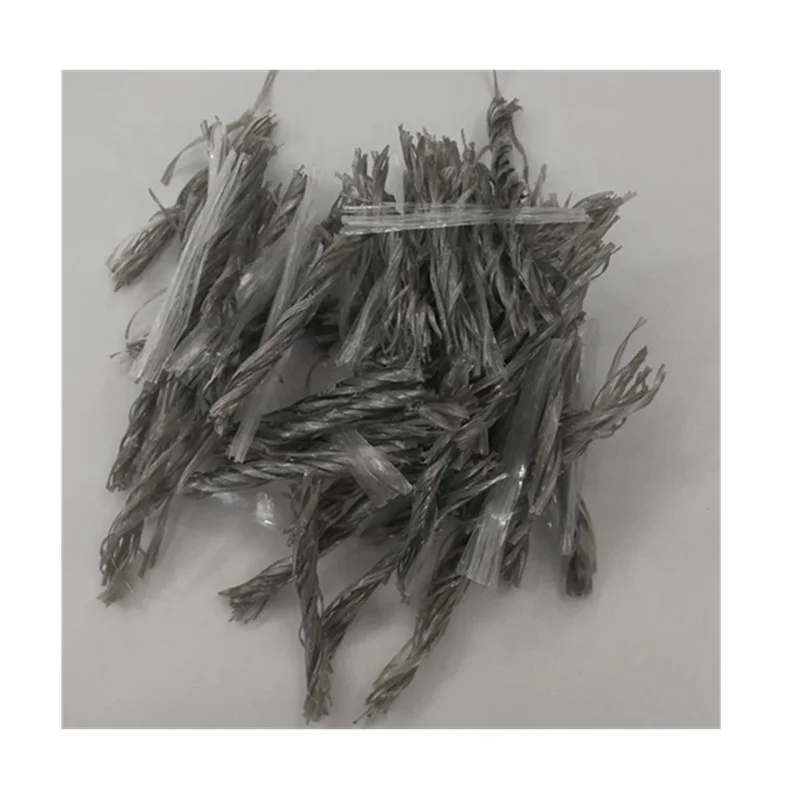 Полипропиленовое волокно, скрученная форма, используемая в бетоне