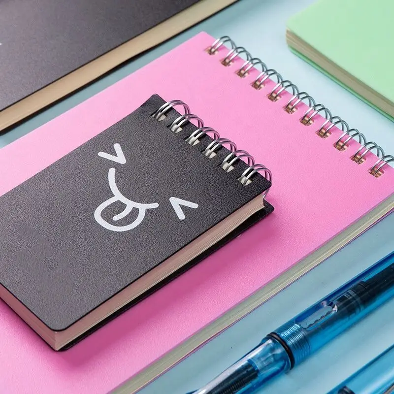 Small Mini Plastic PP Soft Cover Waterproof A7 A8 Coil Notebook Lined School Office Business Supplies Officer Tradesman Notepad