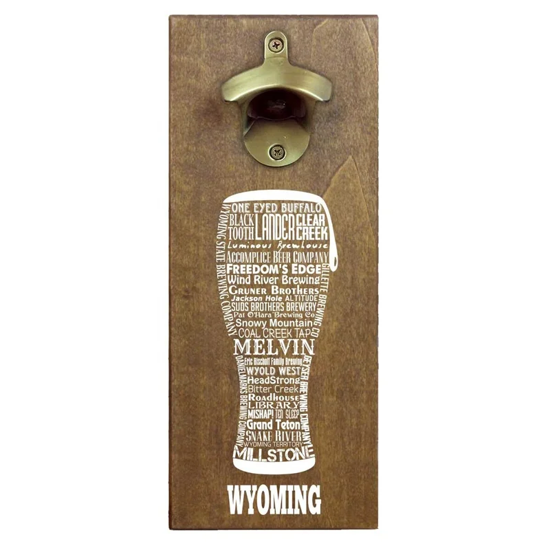 Wall Mounted Bottle Opener Refrigerator Magnet Makes a Great Gift for Men Beer Lovers and Collectors