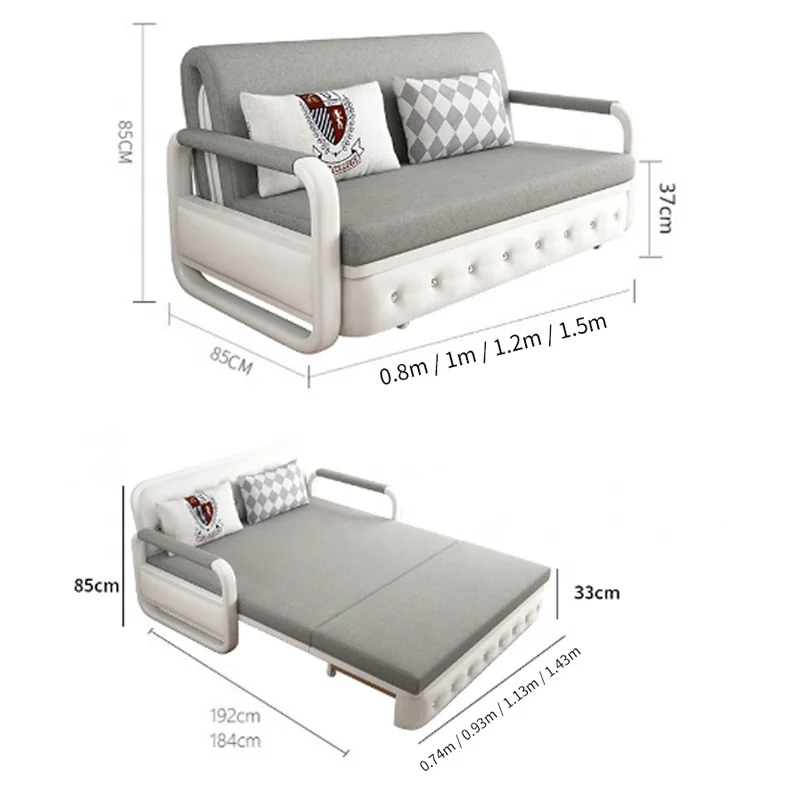 
Lowest wholesale factory price lounge sofa bunk cum fold bed with storage 556 