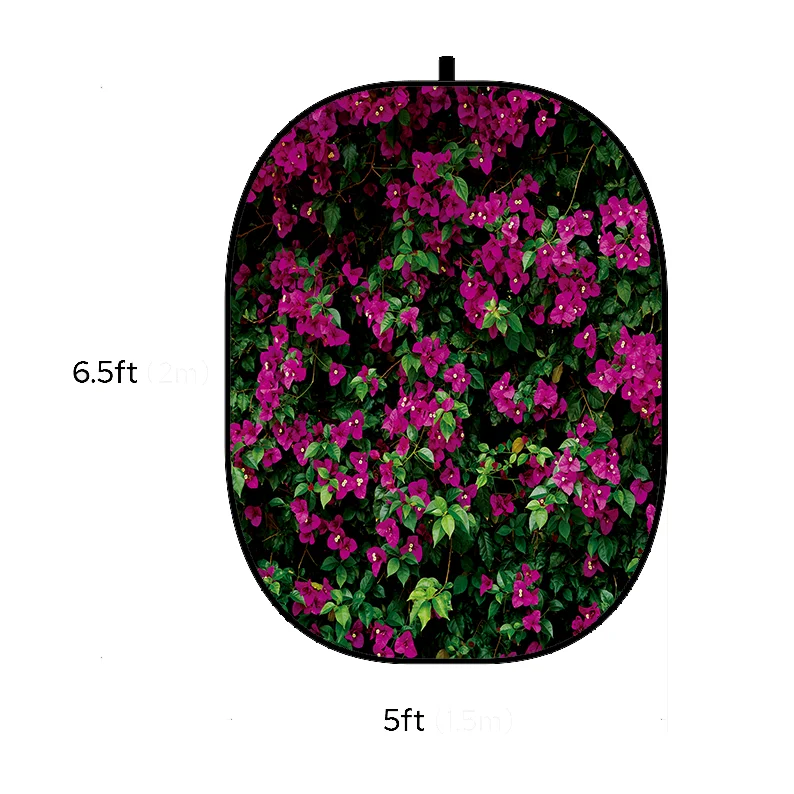 Flowers Backdrop   Camera Photography Background Collapsible Backdrop Panel Wedding BackdropsPhoto Studio Video Black White