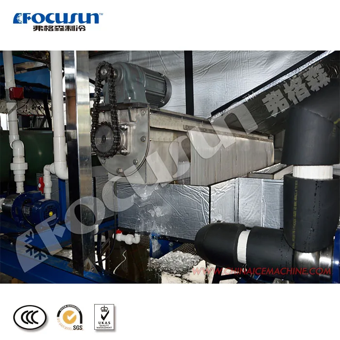 factory provide commercial use 12 tons/day plate ice machine fully-automatic design