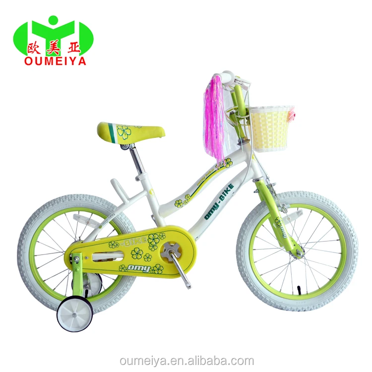 14 16 18 Inch Princess Kids Bike for 2-10 Years Child bike with Training Wheels Basket