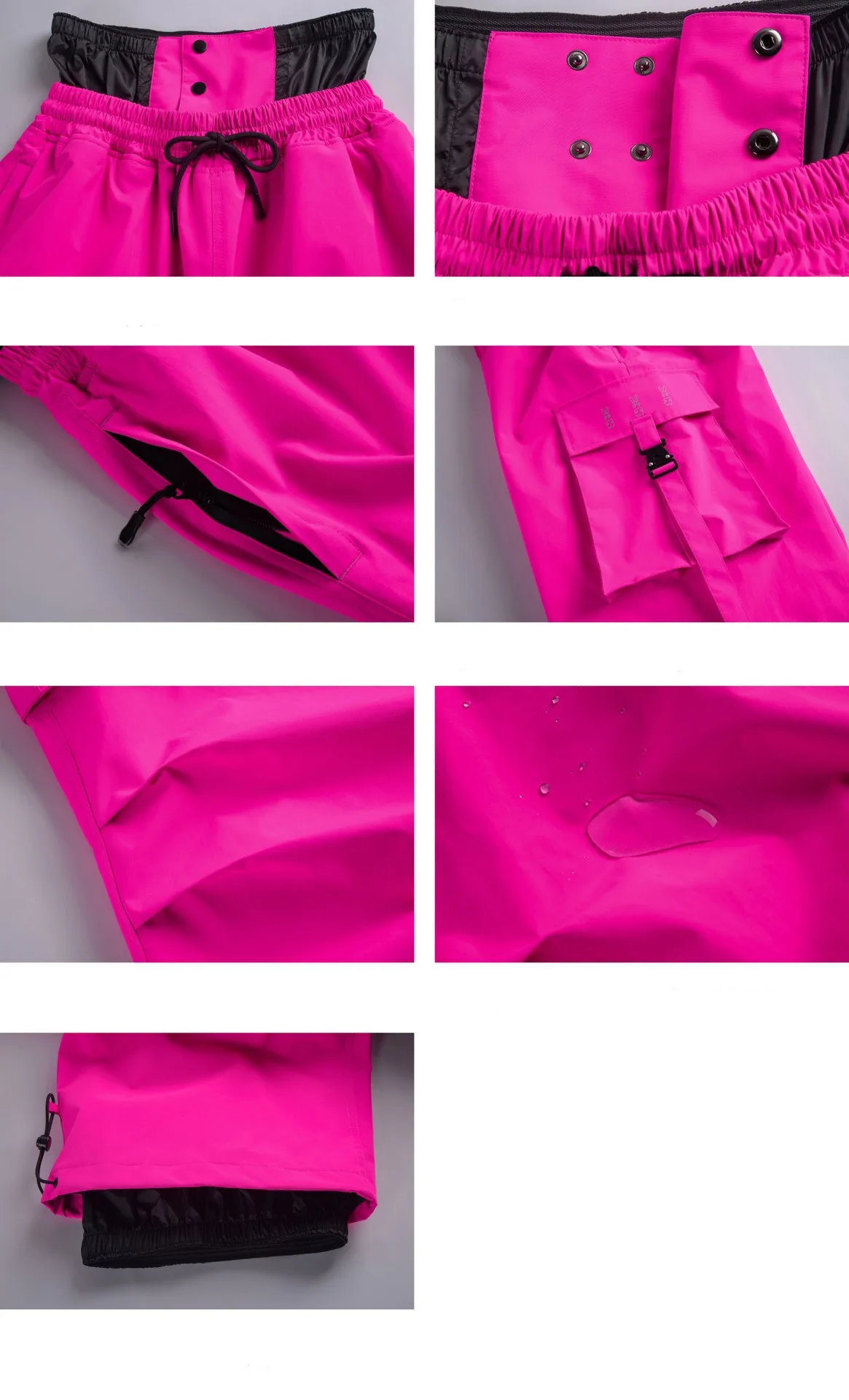 New Outdoor Skiing Pants Warm Ski Trousers Snow Clothes Women Loose Snowboard Wear Waterproof Windproof Men Winter Cargo Pants