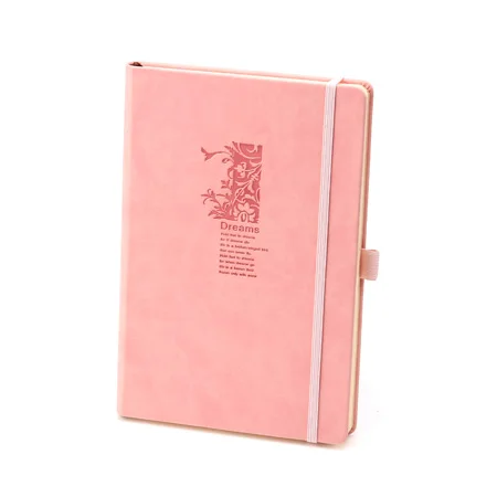 Wholesale A5 A6 Colorful custom logo hard cover Leather Journal Notebook with elastic band