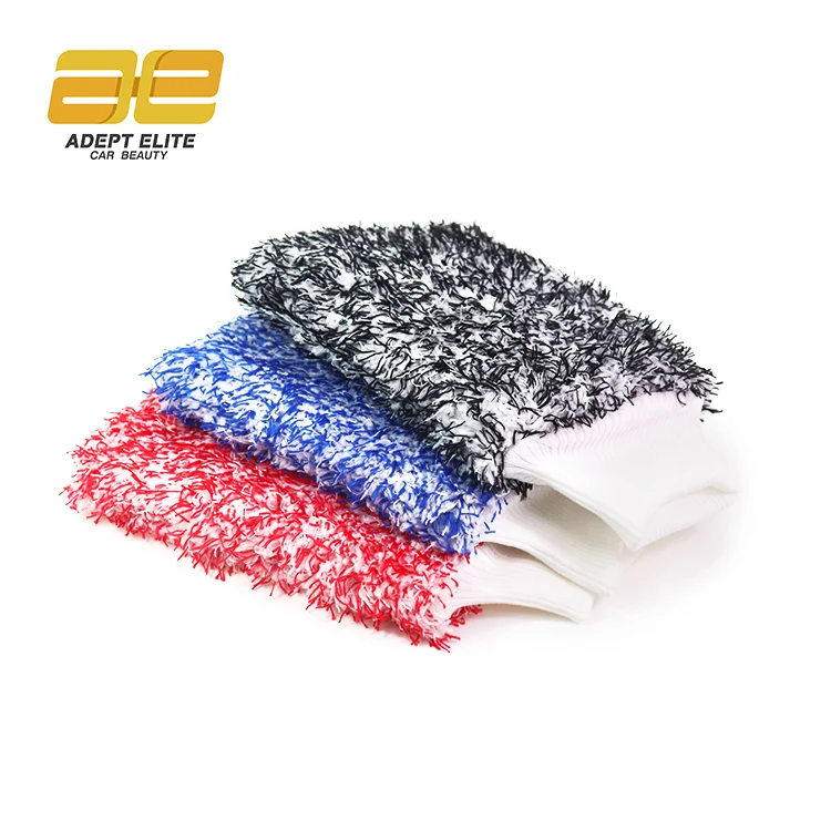 AE fiber gloves cleaning car body waterproof long wool Microfiber coral velvet cleaning gloves