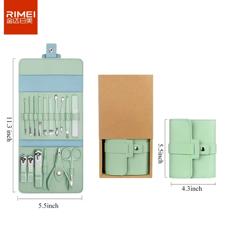 RIMEI  hot sale professional set manicure pedicure 17pcs in 1 nail care set manicure pedicure