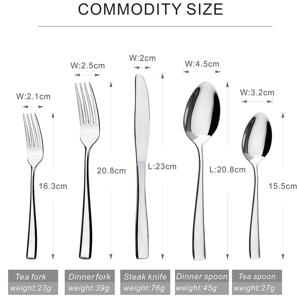 
Restaurant Cutlery Set Bulk Gold Plated Stainless Steel Cutlery Set Kitchen Fork Spoon Knife Cutlery 
