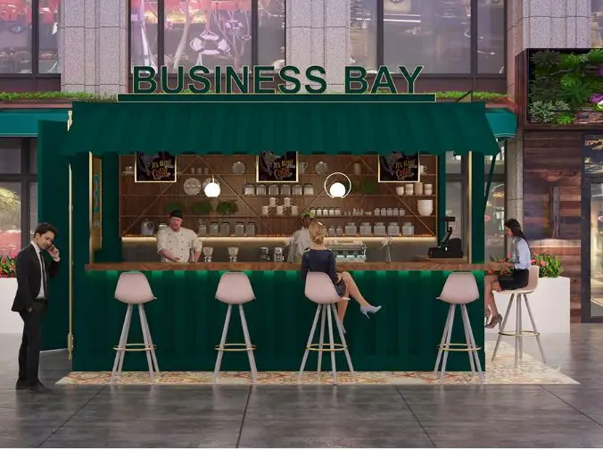 low cost design ideas small outdoor mobile beach prefabricated shopping concession food coffee container mall cart trailer kiosk
