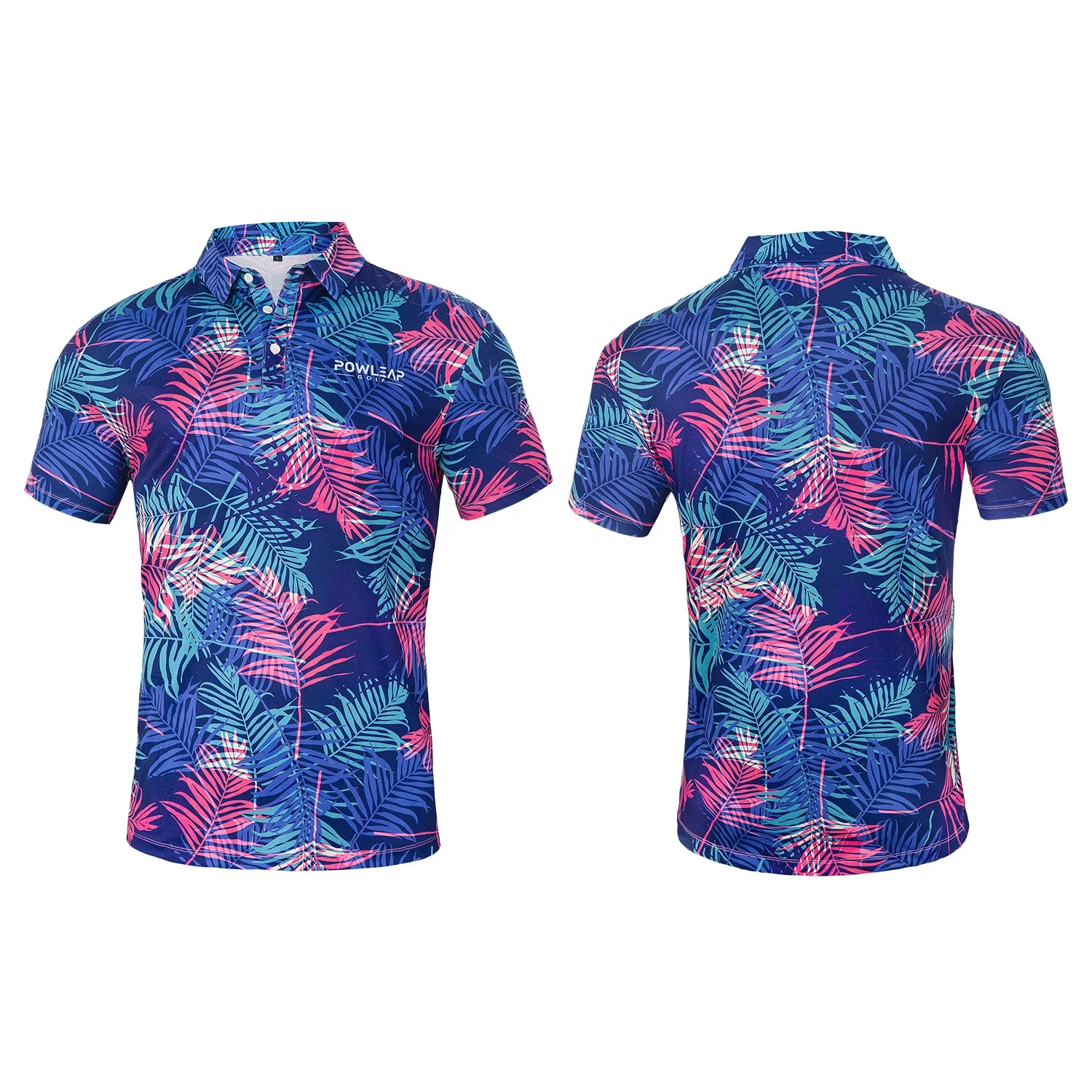 High Quality Fashionable Stretchable Golf Polo Shirts Custom Latest Style Short Sleeve Sublimated Golf Polo For Adult