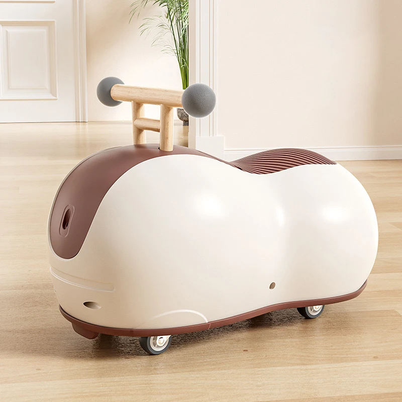 Индивидуальный Новый арахисовый автомобиль детский От 1 до 3 лет четырехколесный с защитой от опрокидывания Детская езда на игрушечном арахисовом автомобиле