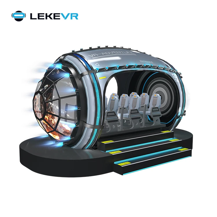 LEKE VR Ocean Park Multiplayer 9D Commercial VR Theme Park Cinema Game Machine Simulator Chair