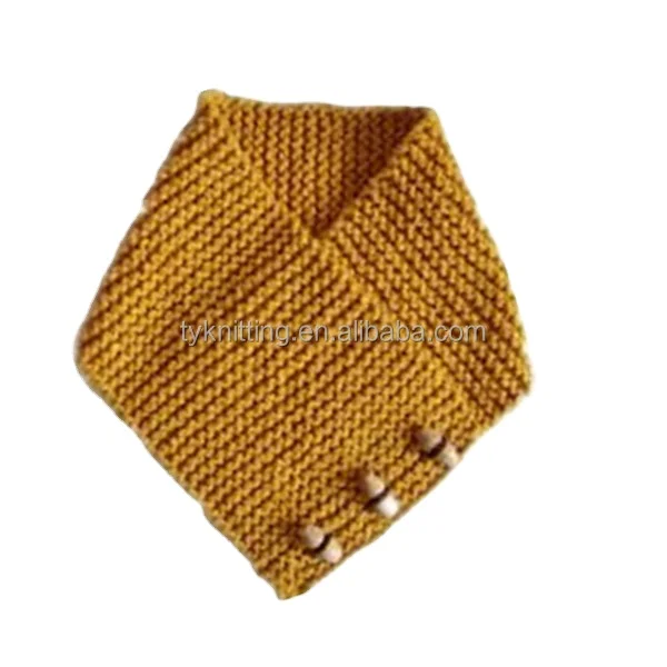 Ginger knitted pattern simple warm scarf winter warm accept custom pattern