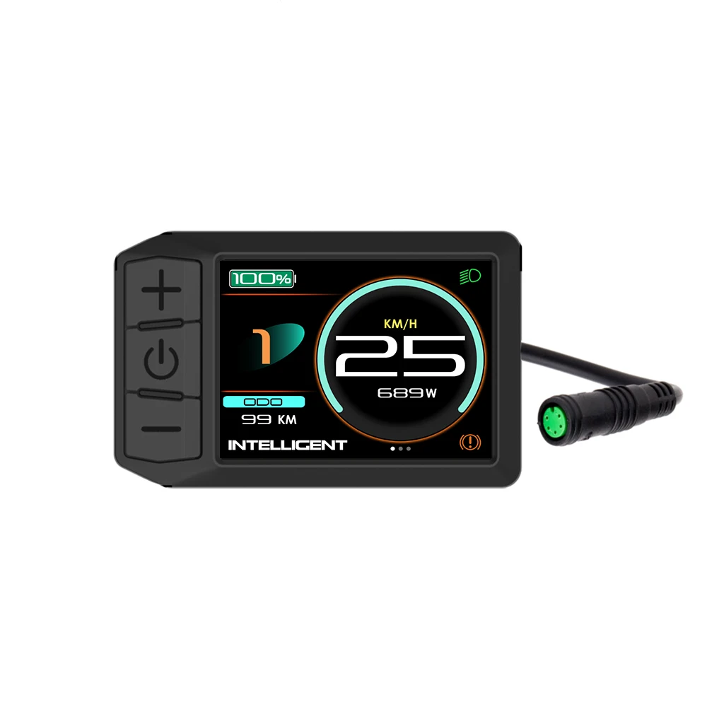 BAFANG 8fun 600C UART Display Mid Drive TFT 600C Electric Bicycle eBike BBS01 BBS02 and BBSHD UART 5 pin Round Plug