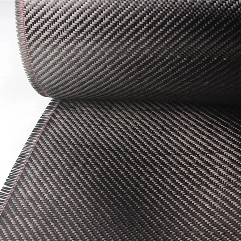 3K 200g/m2 0.28mm Thickness Plain Twill Carbon Fiber Cloth For Car