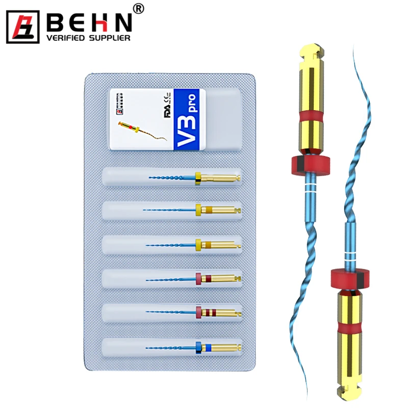 Dental Files Niti heat activation 6 File System / Hot sale dental product PRO files / Niti High Elasticity Rotary 6 File system