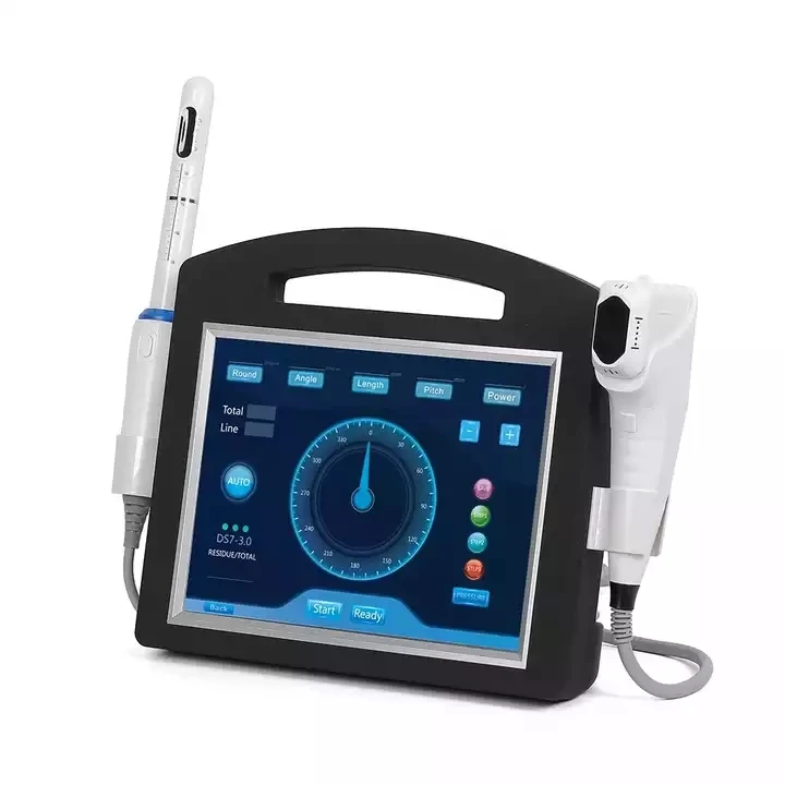 Portable for home use Hifu CE Vmax face lifting V max skin tightening body slimming 2 in 1  hifu anti-wrinkle machine