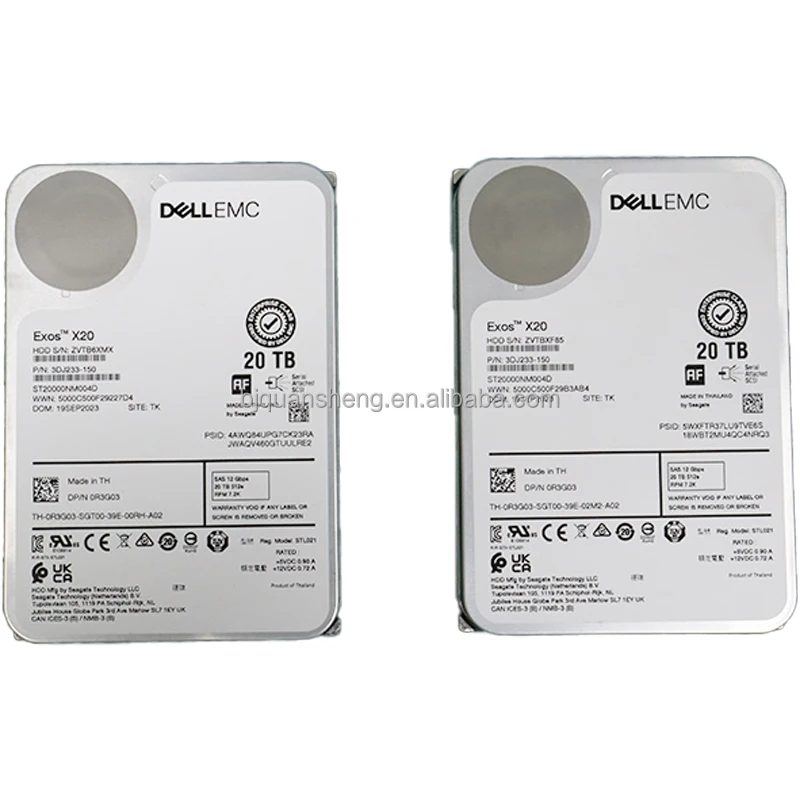 DEII  20TSAS 3.5 Inch Hard Drive with 7.2K RPM