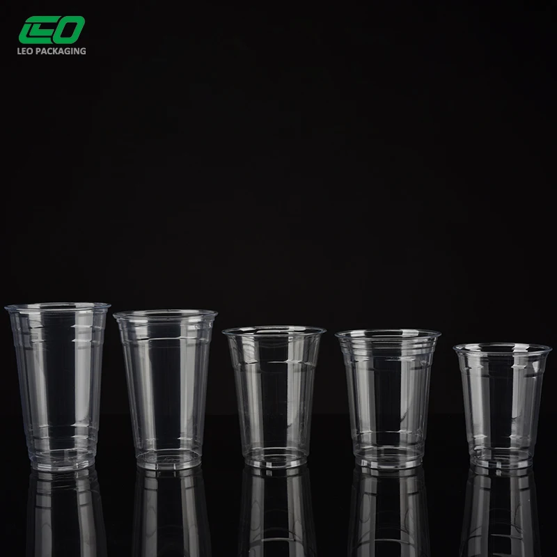 20oz/630ml drinking cups with dome lid juice plastic pet cups