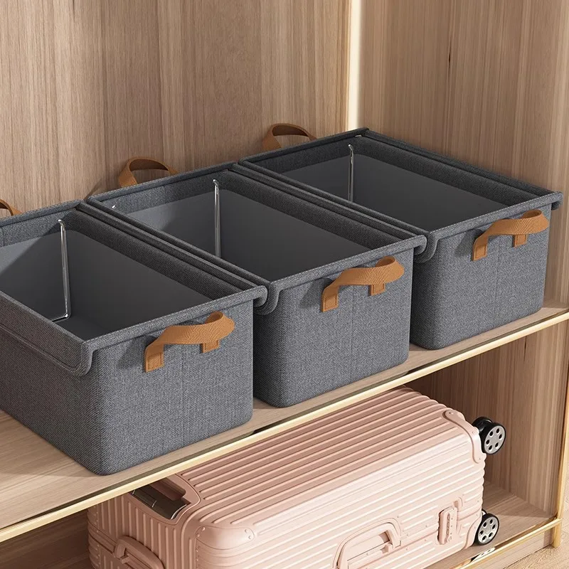 TS Wardrobe Clothes Organizer Foldable Drawer Organizers for Clothing Jean Closet Organizers and Storage Bins with Clear Lid