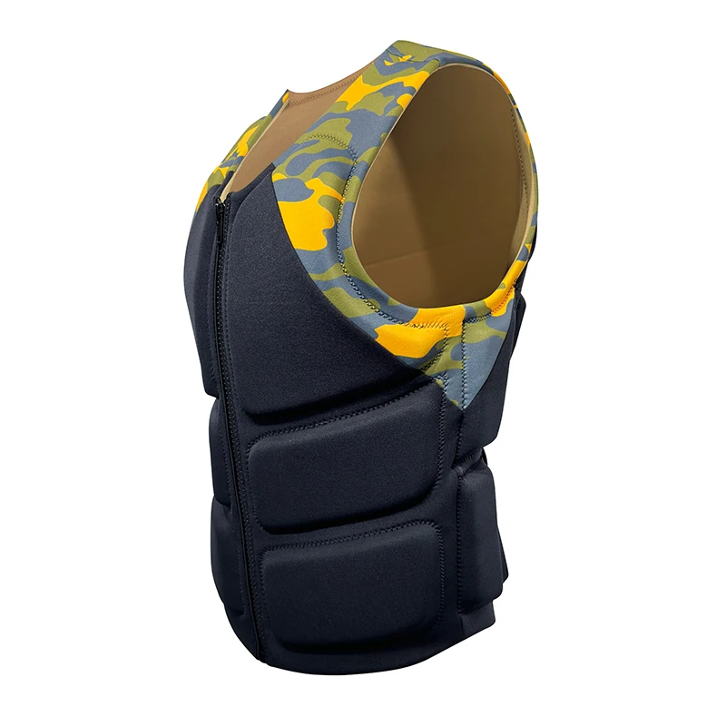 Custom Life Vest Neoprene Foam Front Zipper Jacket swimming Kayaking Boat Work Fishing Surfing Life Jackets Vest For Adult