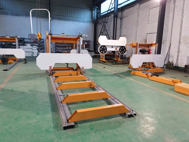 Metal Cutting Band Wood Portable Saw Mill Machine Sawmill Horizontal Wood Bandsaws