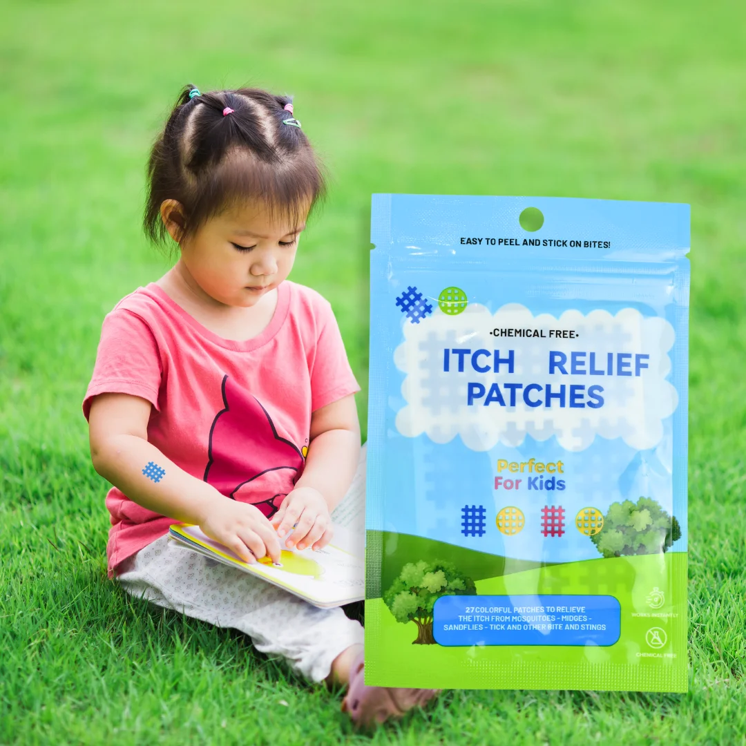 Anthrive Natural Insect Bite & Sting Itch Relief Chemical Free Itch Relief Sticker Mosquito Itch Relief Patch For Kids Baby