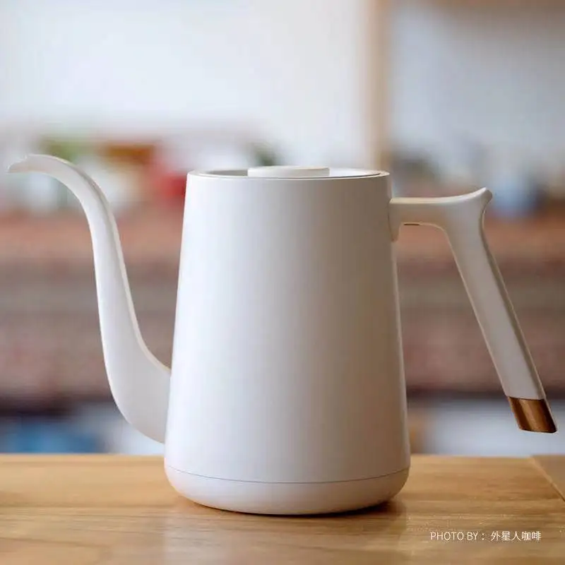 Smart temperature-controlled hand-brewed coffee pot for domestic use Stainless steel electric kettle for making tea