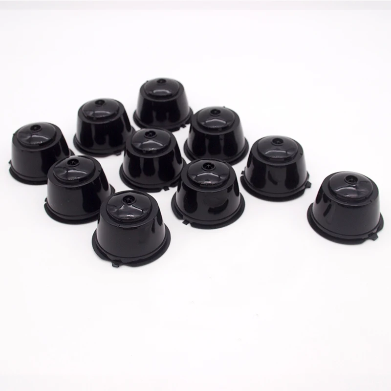 10PCS Refillable Coffee Capsules for DOLCE GUSTO Coffee Pods Reusable Coffee Filter Plastic with Spoon Brush High Quality